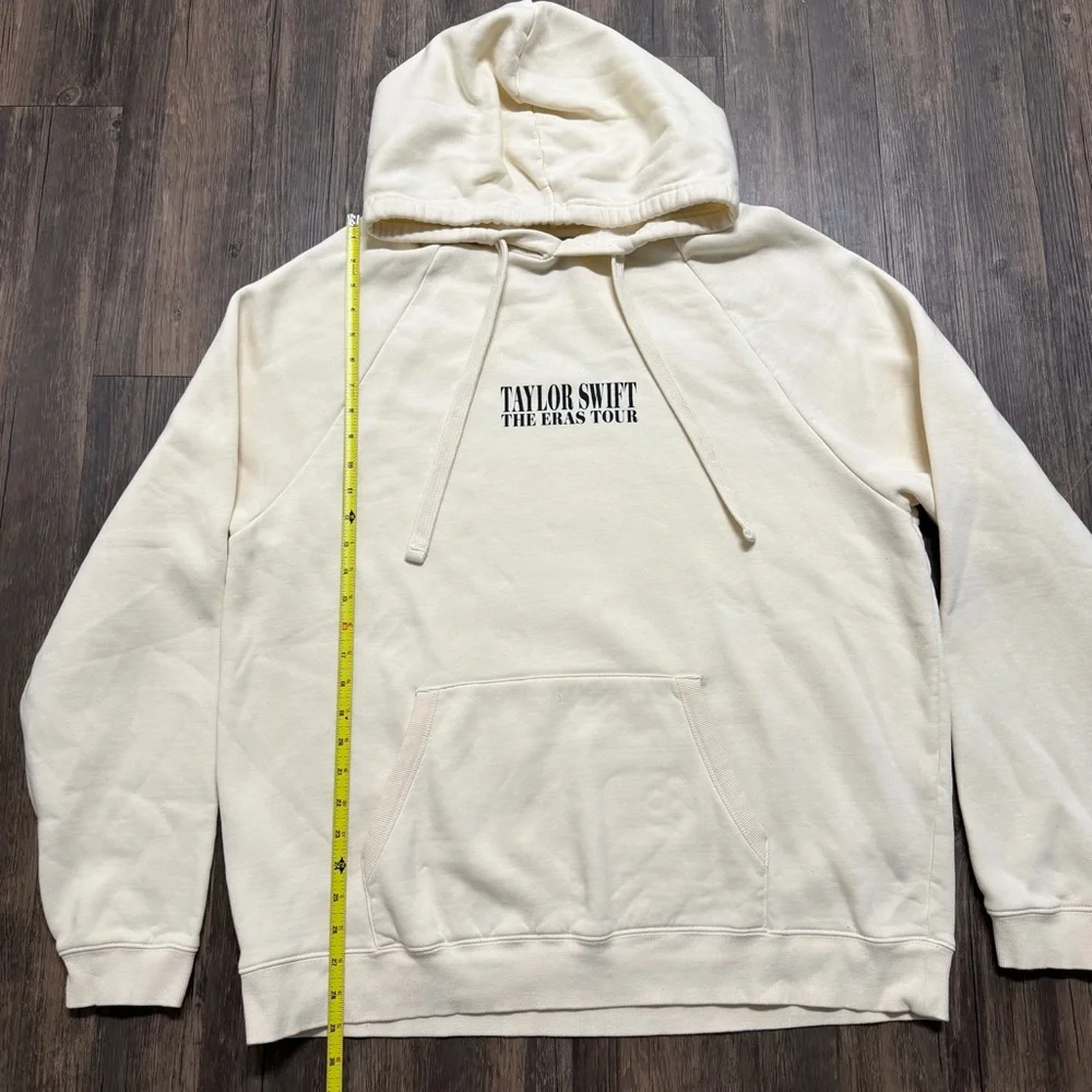 Taylor Swift 2023 The Eras Tour Concert Official Cream Hoodie Merch Sweatshirt L - Picture 11 of 12